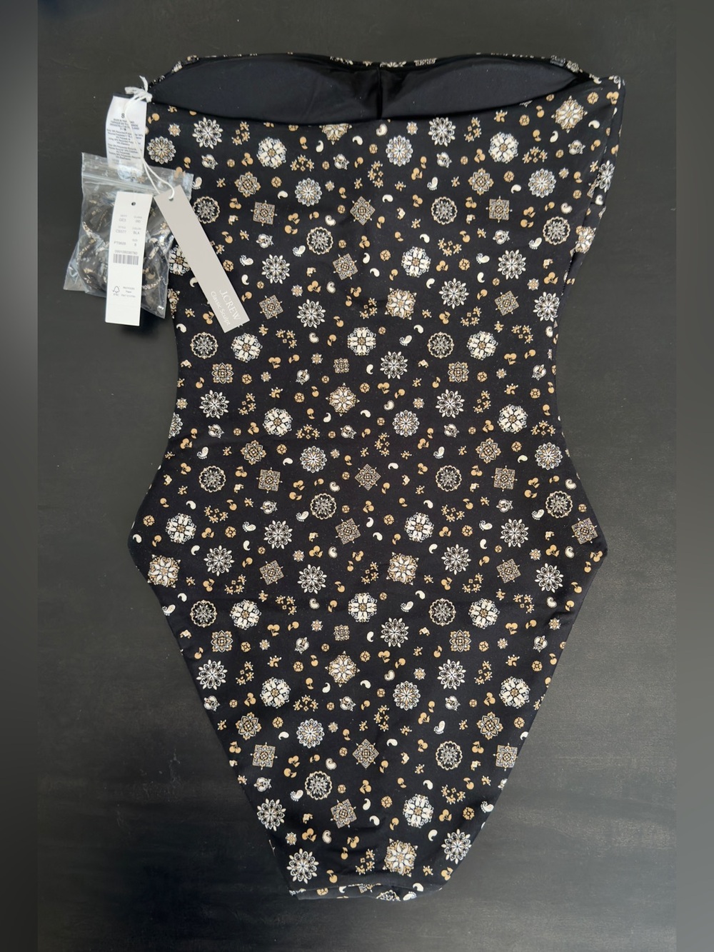 NWT!  J. Crew Gemma one-piece in bandana-print Classic Sculpt™ - Picture 5 of 8